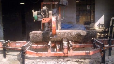 Wood-Mizer LT40 sawmill at Pila Sluknov in Czech